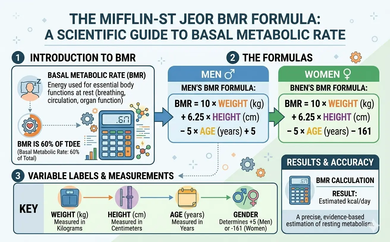 Mifflin-St Jeor BMR Formula Equation Explained