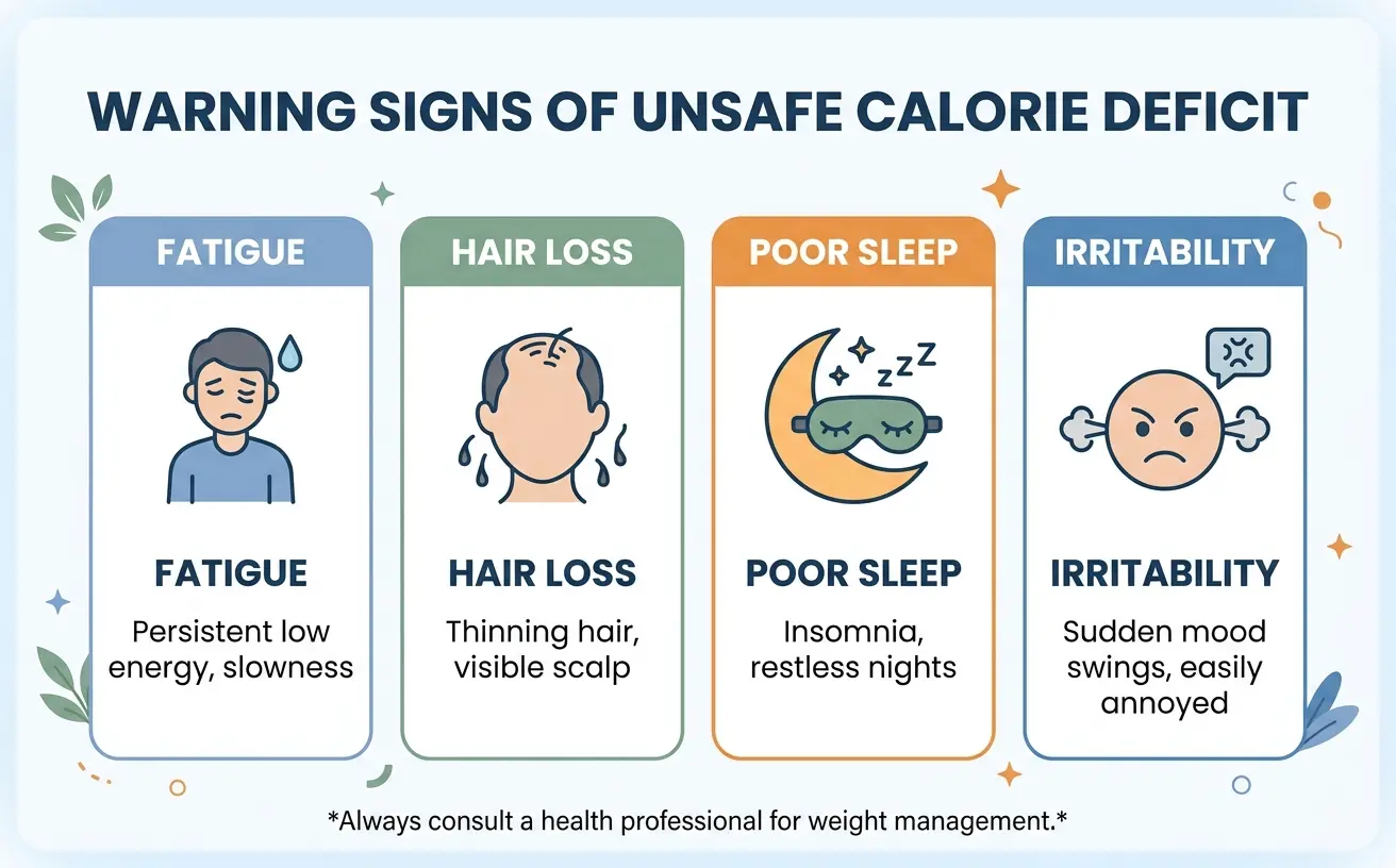 Warning Signs of Unsafe Calorie Deficit