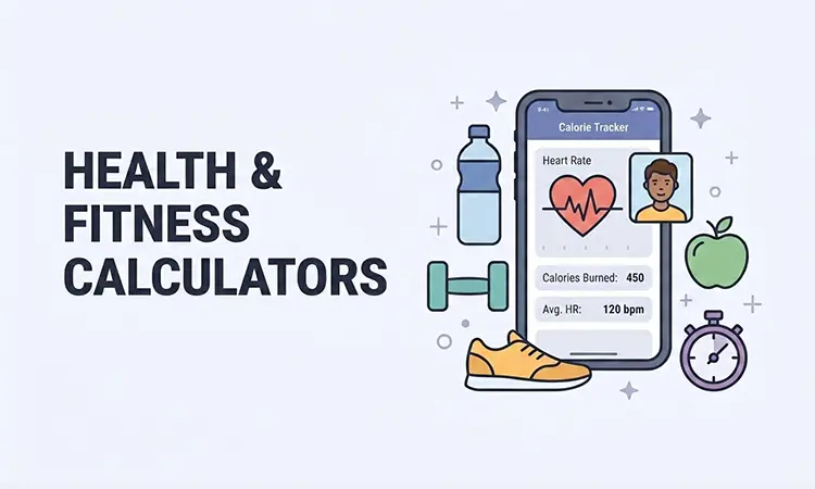 Free Health & Fitness Calculators — Calorie intake, BMI, water intake & heart rate