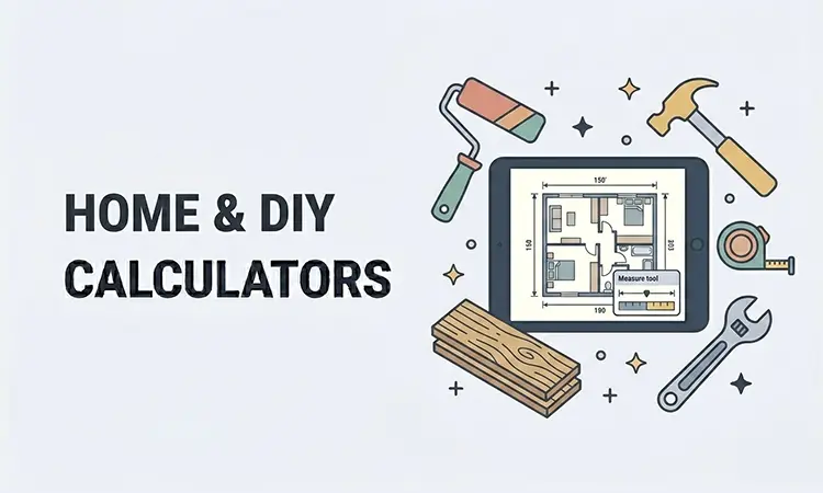 Free Home & DIY Calculators — Flooring, paint, roofing, garden beds & material costs