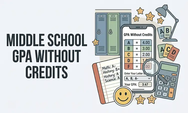 Free Middle School GPA Without Credits