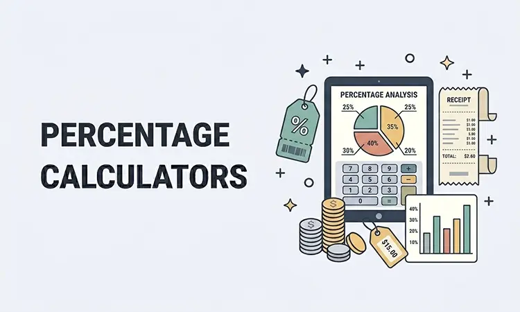 Free Percentage Calculators — Percentage difference, discount, tax & markup