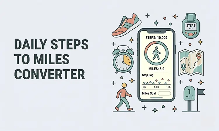 daily steps to miles converter